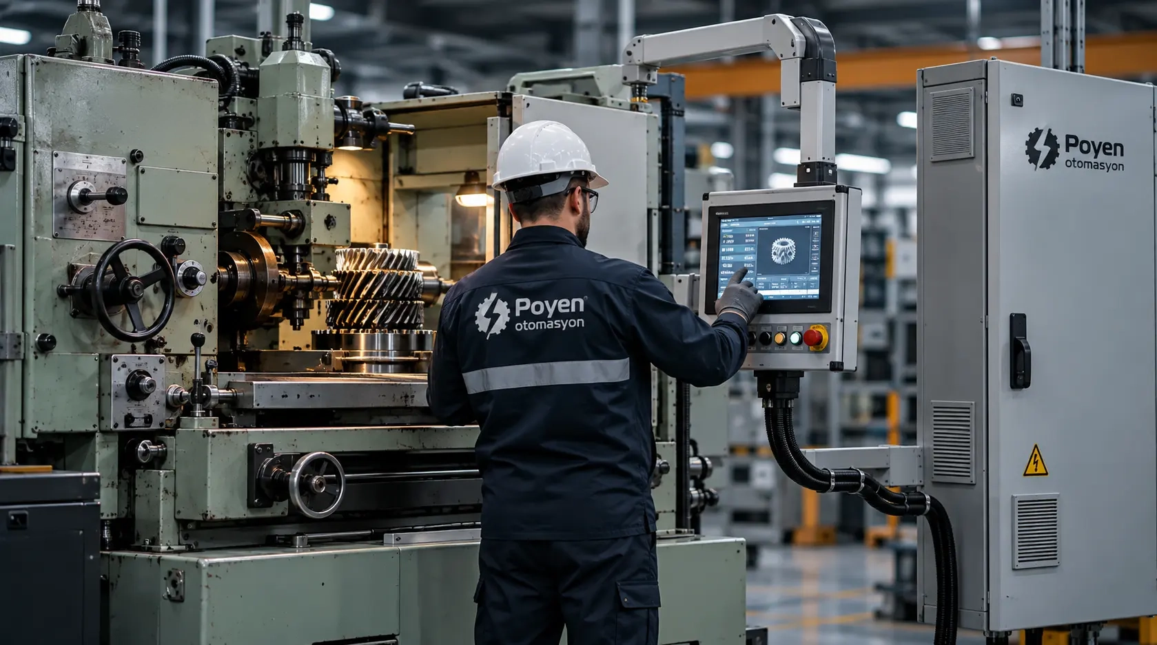 Poyen Otomasyon HMI operatör paneli uygulaması